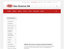 Tablet Screenshot of geo-science.ch